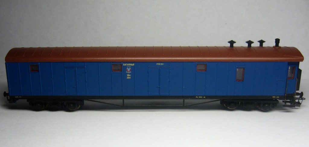 Модель багажного вагона, ТТ (1:120)