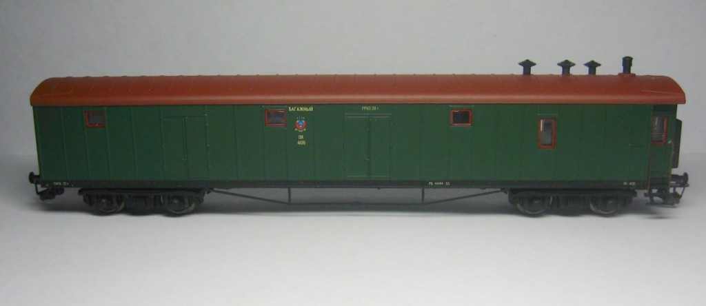 Модель багажного вагона, ТТ (1:120)