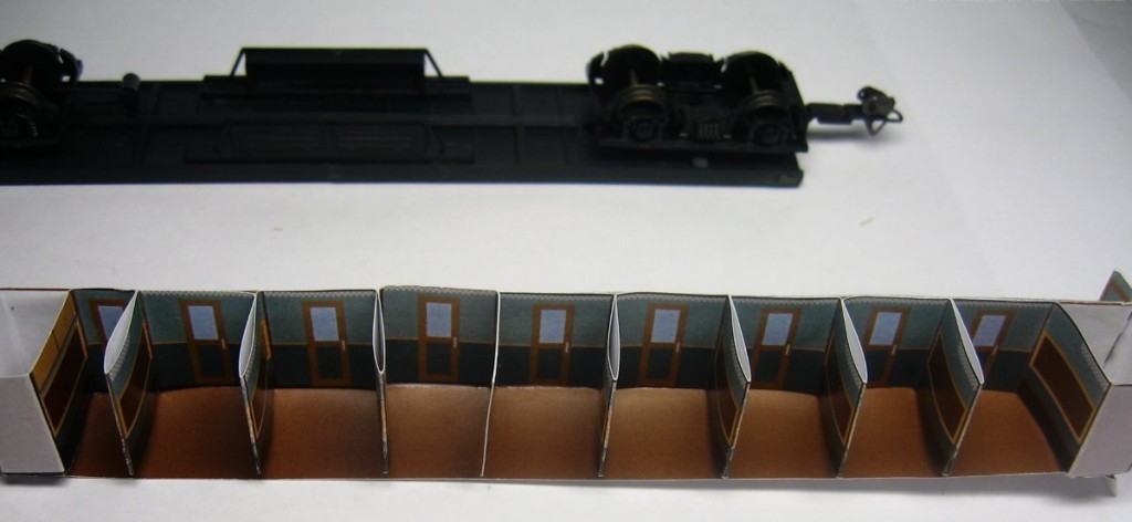 Разборка модели егоровского вагона, ТТ (1:120)