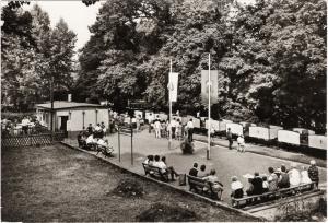 Дом юных пионеров. Халле (Заале). Пионерская железная дорога на острове Peissnitzinsel. Станция "Дружба народов"
